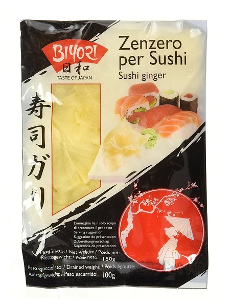 Zenzero in salamoia per sushi - Biyori 150 g.